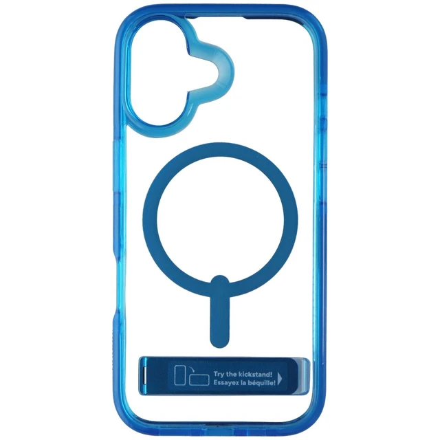 Alt view image 2 of 3 - ZAGG Santa Cruz Snap Case w/ Kickstand for Apple iPhone 17 - Tranquil Blue
