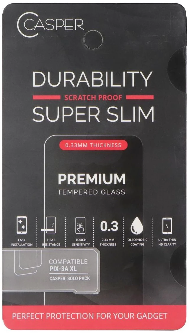 Main image of Casper Premium Ultra Thin 9H Tempered Glass for Google Pixel 3a XL Smartphone