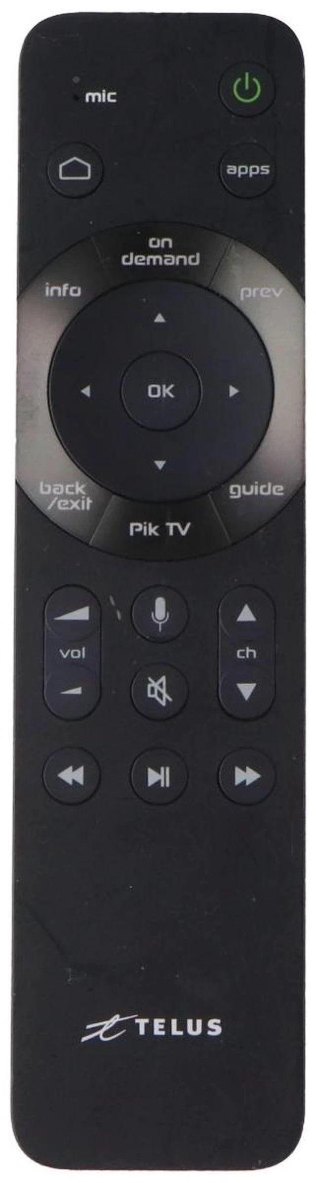 Main image of Telus (2790B) Remote Control with Voice Control - Black