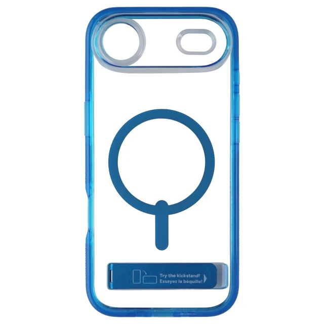 Alt view image 2 of 3 - ZAGG Santa Cruz Snap Kickstand Case for MagSafe for Apple iPhone 17 Air - Blue