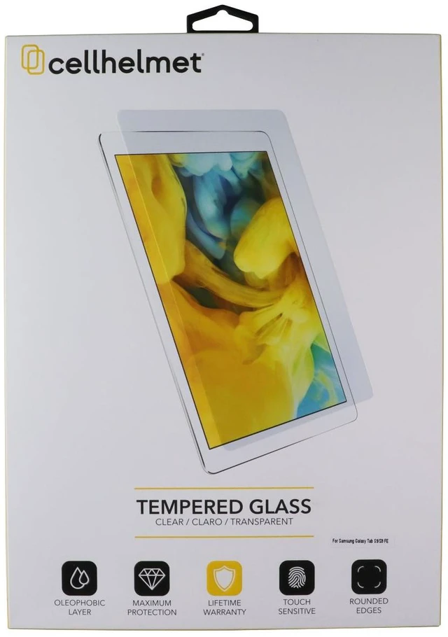 Main image of CellHelmet Tempered Glass for Samsung Galaxy Tab S9/S9 FE - Clear