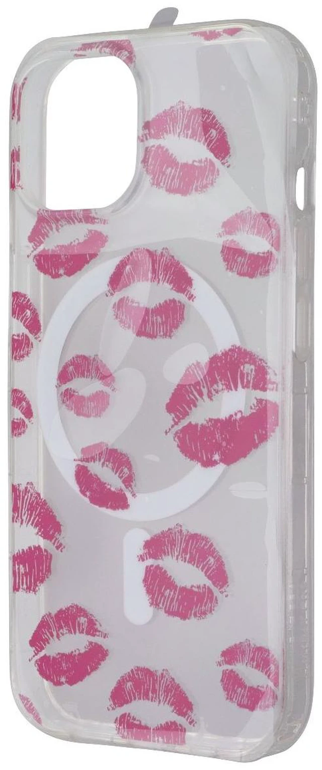 Main image of MyBat Pro Mood Series Case for MagSafe for Apple iPhone 15 - Kisses/Clear