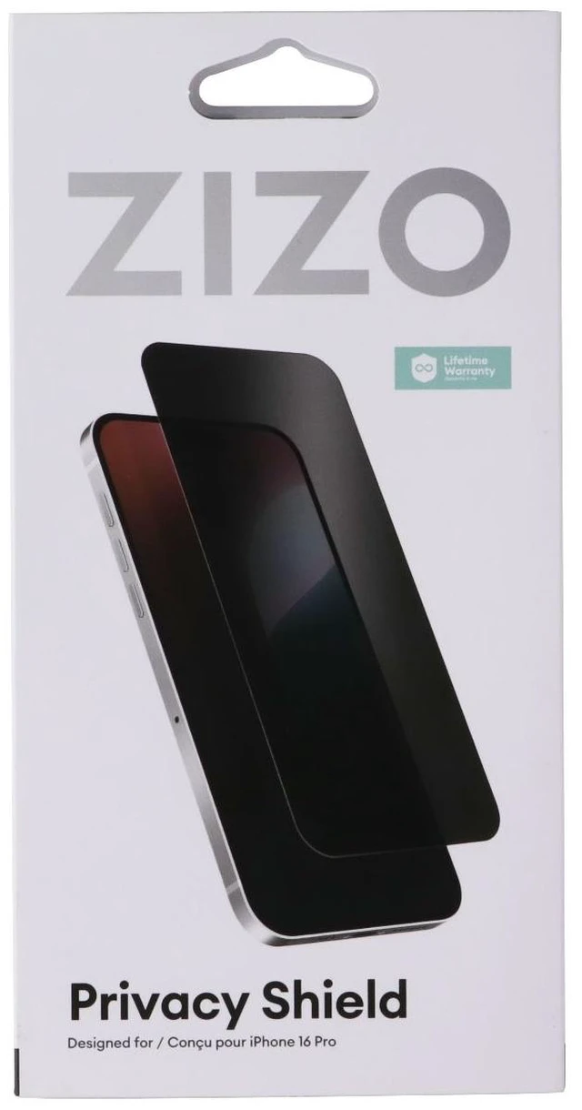 Main image of ZIZO Privacy Shield Tempered Glass Screen Protector for Apple iPhone 16 Pro