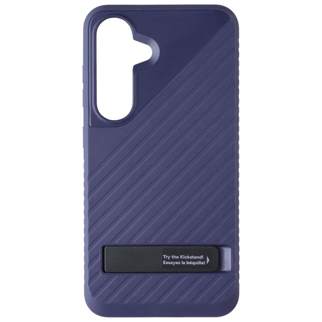 Alt view image 2 of 3 - ZAGG Denali Series with Kickstand Case for Samsung Galaxy S25 - Navy Blue