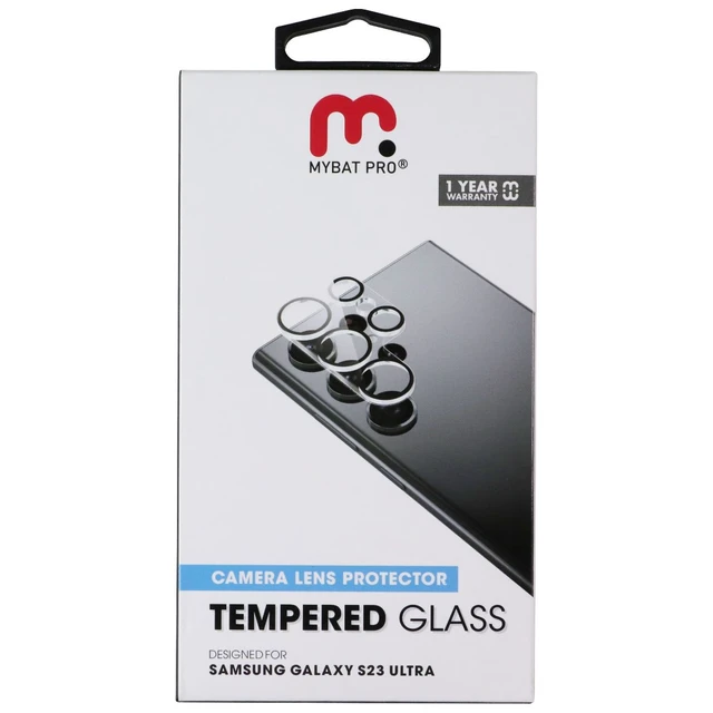Main image of MyBat Pro Tempered Glass Lens Protector (2.5D) for Samsung Galaxy S23 Ultra