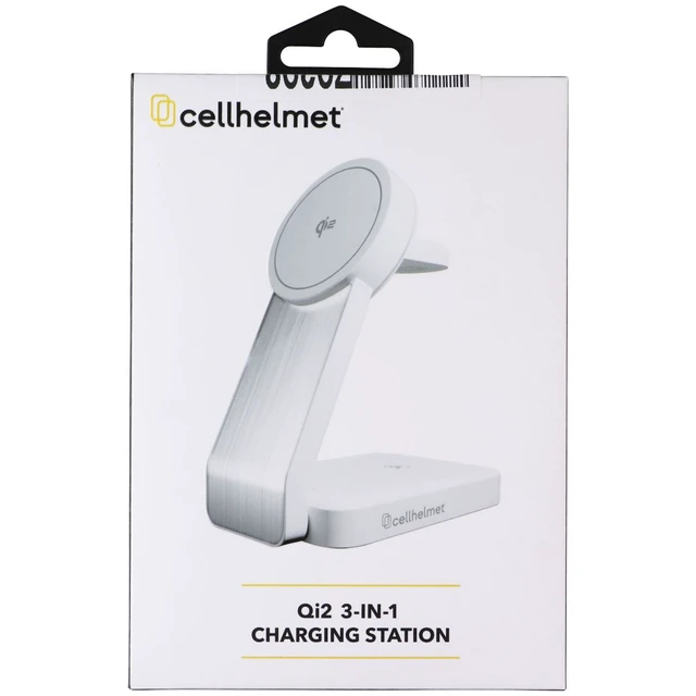 Main image of CellHelmet QI2 3-IN-1 Wireless Charging Station Stand - White