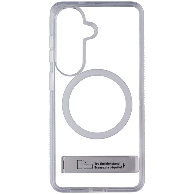 Alt view image 2 of 3 - ZAGG Crystal Palace Snap Case with Kickstand for Samsung Galaxy S26 - Clear