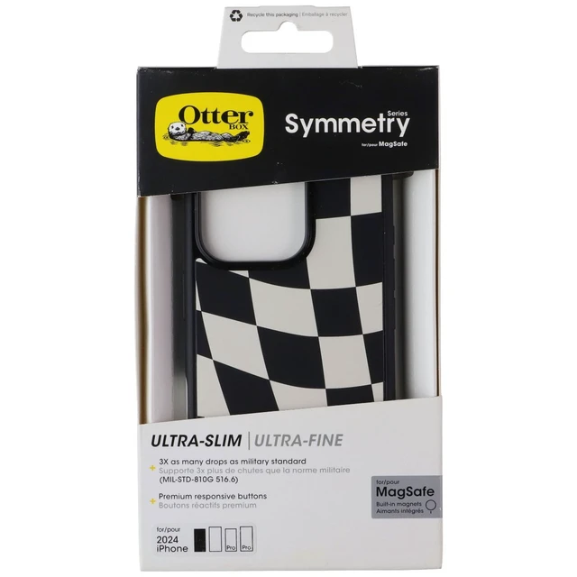 Alt view image 5 of 6 - OtterBox SYMMETRY SERIES Case for Apple iPhone 16 Pro - Wavy Charcoal