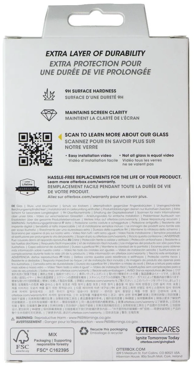 Alt view image 2 of 2 - OtterBox Glass Screen Protector for Apple iPhone 16 Pro Max