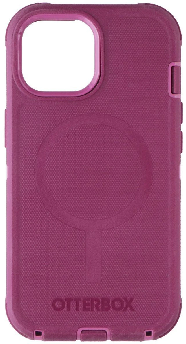 Alt view image 3 of 3 - OtterBox Defender Pro Case for MagSafe for iPhone 16e/15/14/13 - Foxberry Pink