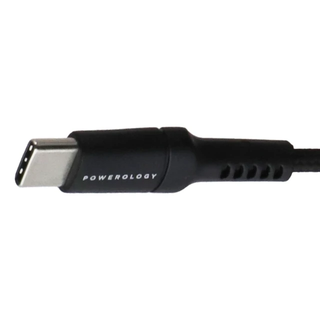 Alt view image 3 of 3 - Powerology (1.2M) Braided USB-A to USB-C Cable - Black