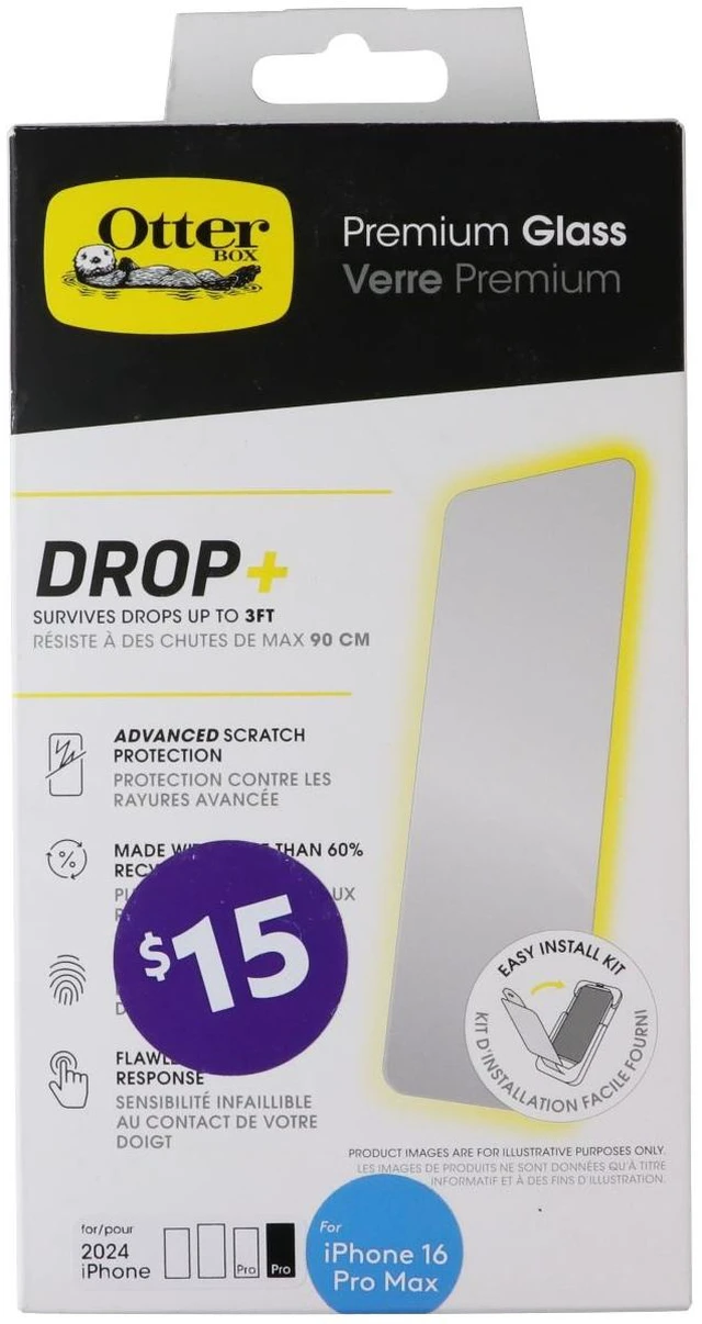 Main image of OtterBox Premium Glass Screen Protector for Apple iPhone 16 Pro Max