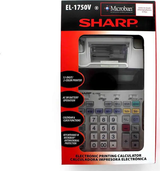Alt view image 2 of 20 - EL1750V 12-Digit Dual Color Printing Calculator