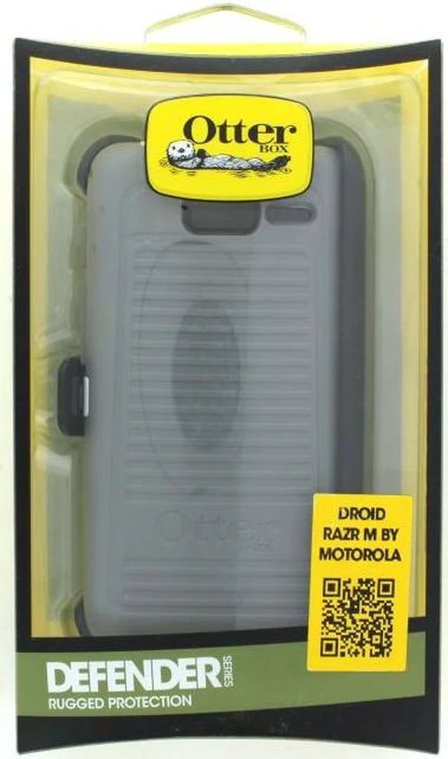 Alt view image 2 of 4 - OtterBox Defender Case for Motorola Droid RAZR M XT907 (Glacier)