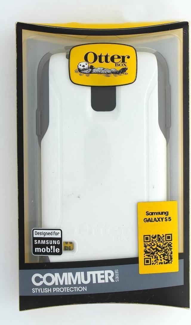 Alt view image 10 of 12 - Samsung Galaxy S5 Otterbox White/Grey (Glacier) Commuter series case