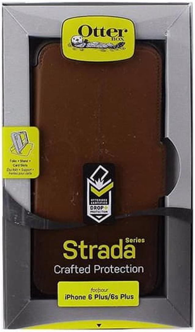Alt view image 3 of 7 - OtterBox Strada Carrying Case (Folio) for iPhone 6 Plus, iPhone 6S Plus - Dark Brown, Brown