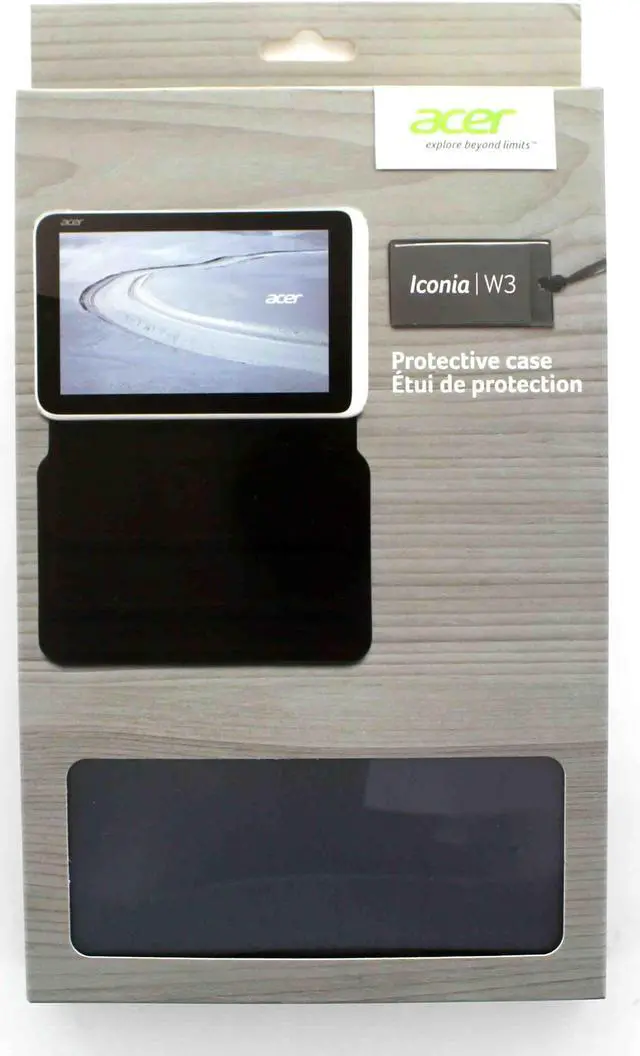 Alt view image 2 of 3 - Acer Portfolio Carrying Case for Tablet - Dark Gray - Dirt Resistant, Scratch Resistant - PU Leather