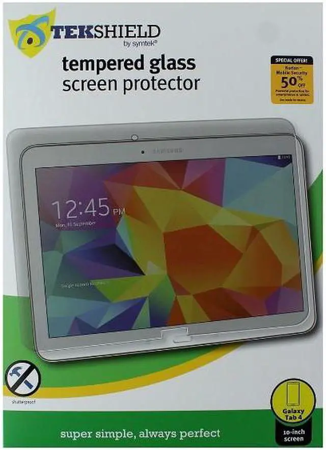 Alt view image 3 of 4 - Symtek Tempered Glass Screen Protector for Galaxy Tab 4 with 10" Screen Model TS-TG-410