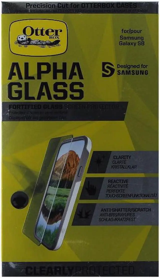 Alt view image 3 of 9 - OtterBox Alpha Glass - Screen protector - clear - for Samsung Galaxy S8