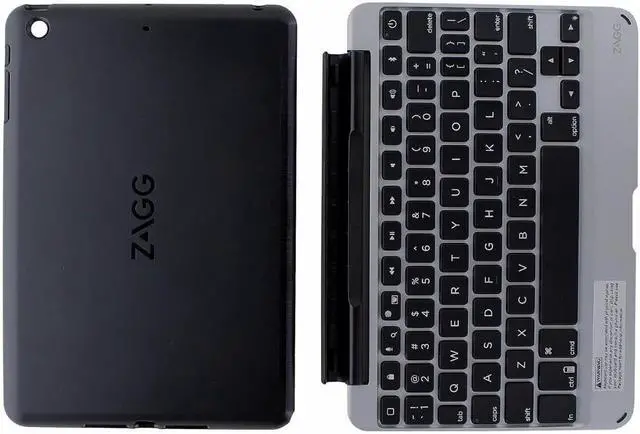 Alt view image 8 of 18 - Zagg - Folio Slim Keyboard Case For Apple Ipad Mini - Black