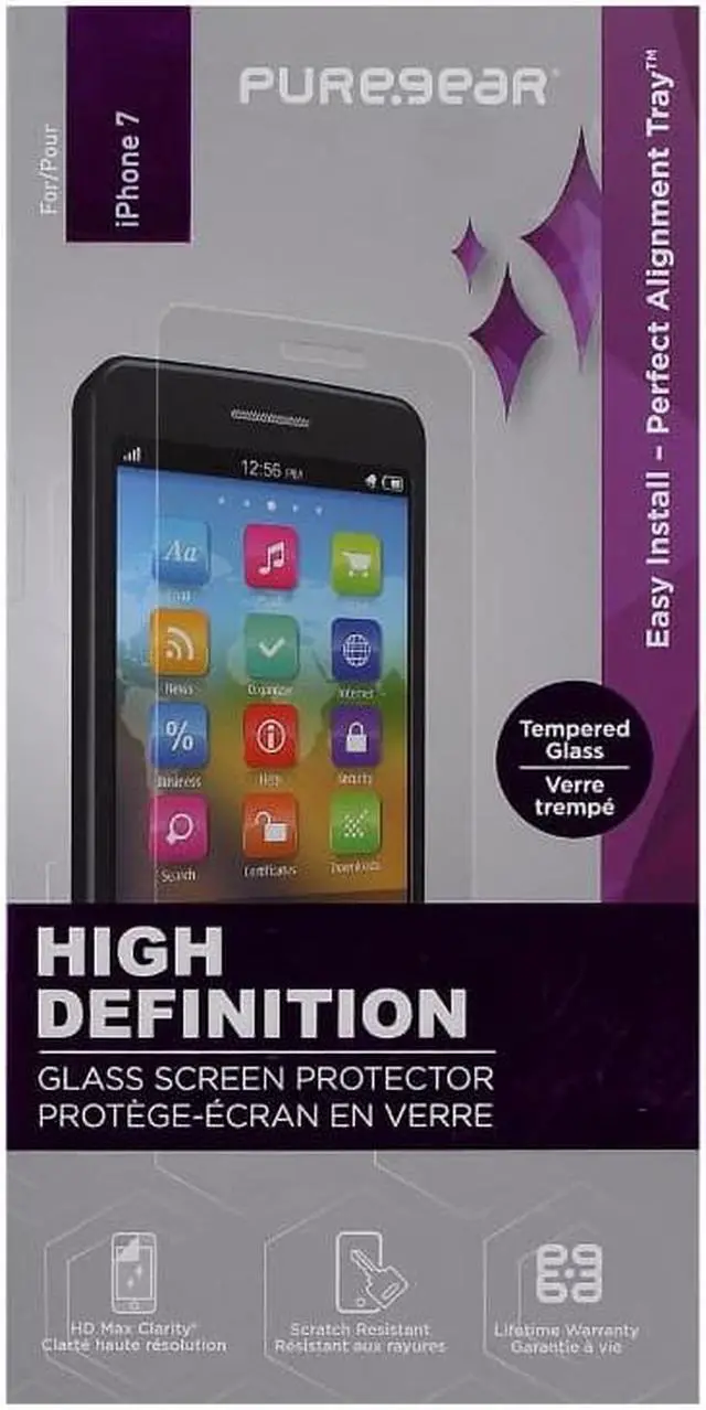 Alt view image 2 of 11 - PureGear 61548PG High - Definition Glass Screen Protector with Installation Tray