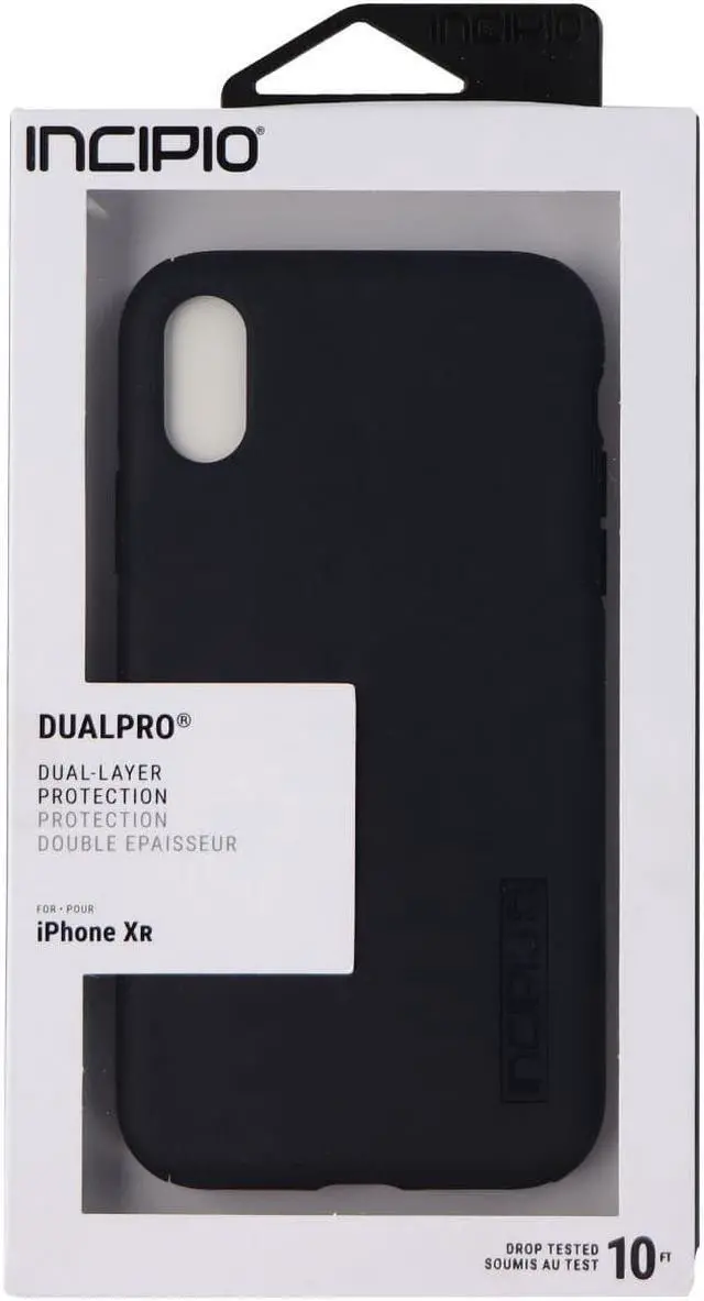 Alt view image 5 of 12 - Incipio DualPro for iPhone XR Black IPH1748BLK