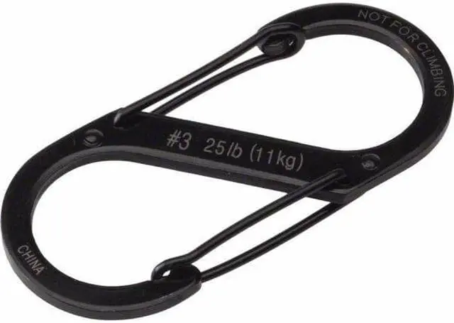 Alt view image 9 of 18 - NITE IZE SB3-03-01 Double Gated Carabiner,2-5/8 In.,Black