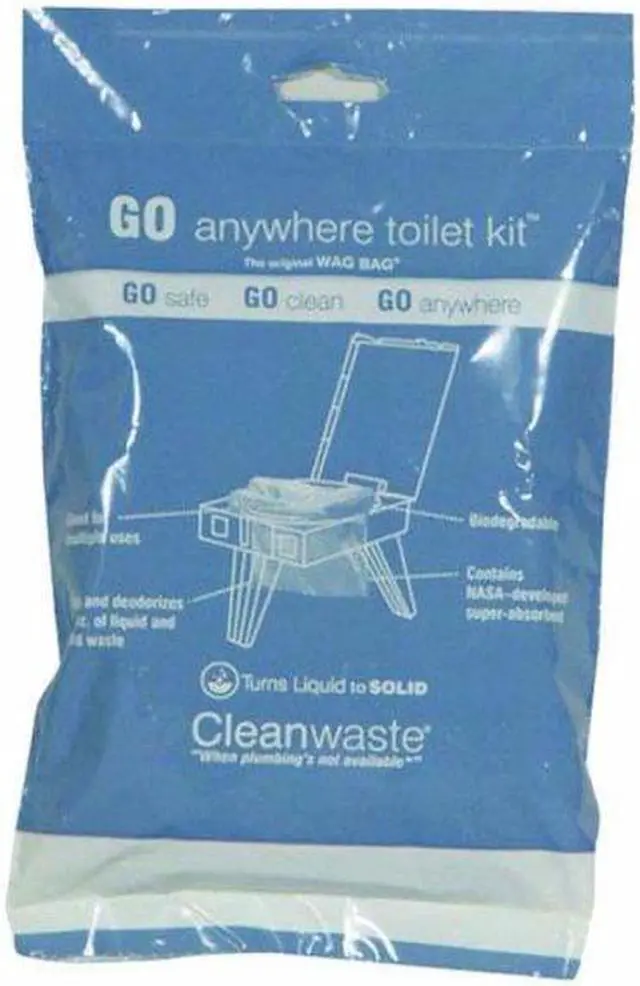 Main image of CLEANWASTE D313W50 Toilet Kit,Biodegradeable,PK50