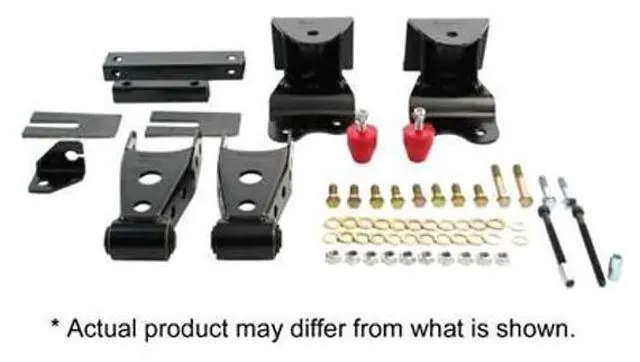 Alt view image 3 of 5 - Belltech SHACKLE AND HANGER KIT 88-98 Chevrolet Silverado/Sierra 1/2 Ton Ext Cab 4" Rear Drop