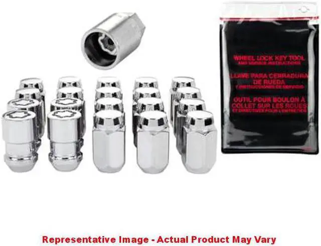 Alt view image 3 of 11 - McGard 84530 Chrome Cone Seat Wheel Installation Kit; 5 Lug (1/2"-20)