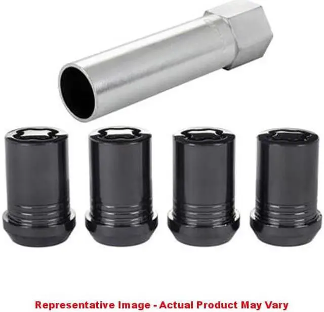 Alt view image 3 of 13 - McGard 25354 Chrome/Black Tuner Style Cone Seat Wheel Lock Set (M12 x 1.25)