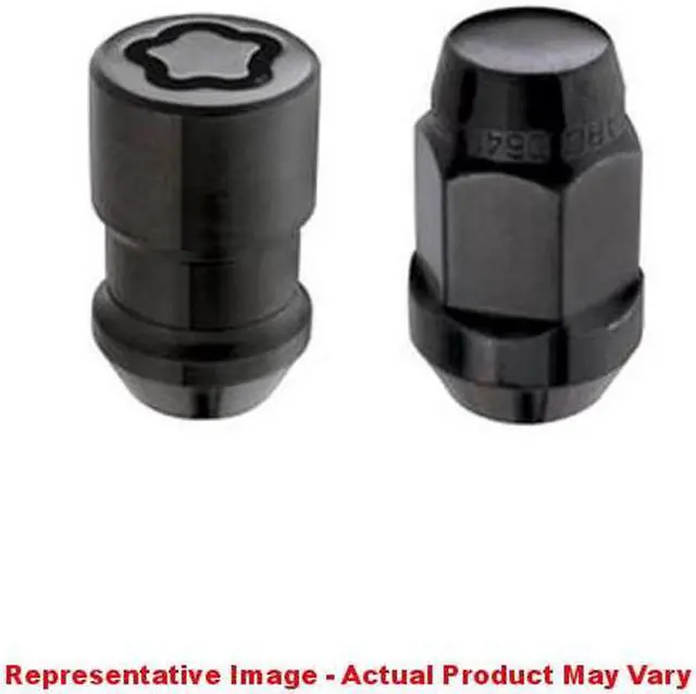 Alt view image 5 of 12 - McGard 84551 Chrome/Black Bulge Cone Seat Wheel Install Kit; 5 Lug (1/2"-20)
