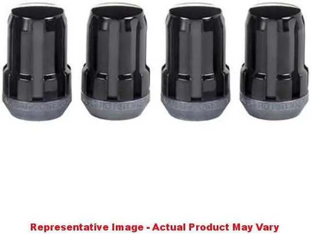 Alt view image 4 of 12 - McGard 65354BK Chrome/Black Cone Seat SplineDrive Lug Nuts (M12 x 1.25)Set of 4