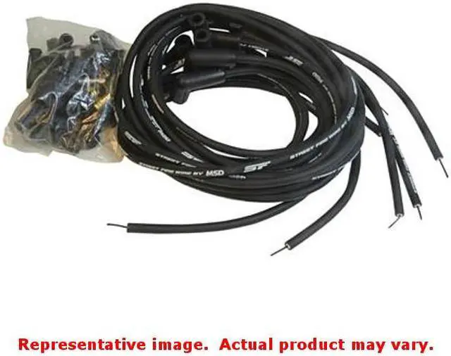 Alt view image 2 of 3 - MSD Ignition Street Fire Spark Plug Wire Set
