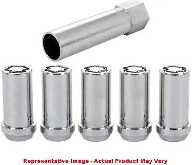 Alt view image 3 of 14 - McGard 25540 Chrome Tuner Style Cone Seat Wheel Lock Set (1/2"-20)