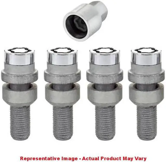Alt view image 2 of 16 - McGard 28020 Chrome Bolt Style Radius Seat Lock Bolt Set (M14 x 1.5)
