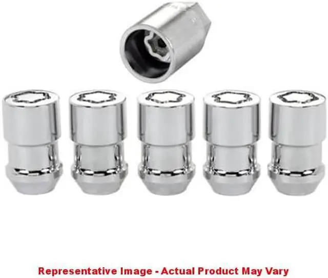 Alt view image 3 of 7 - McGard 24537 Chrome Cone Seat Wheel 5 Lock Set (M12 x 1.5)
