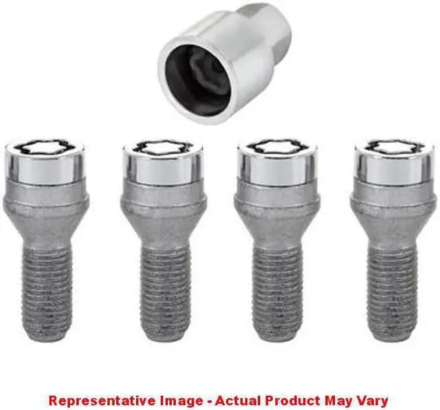 Alt view image 2 of 10 - McGard 27222 Chrome Bolt Style Cone Seat Wheel Lock Set (M14 x 1.5)