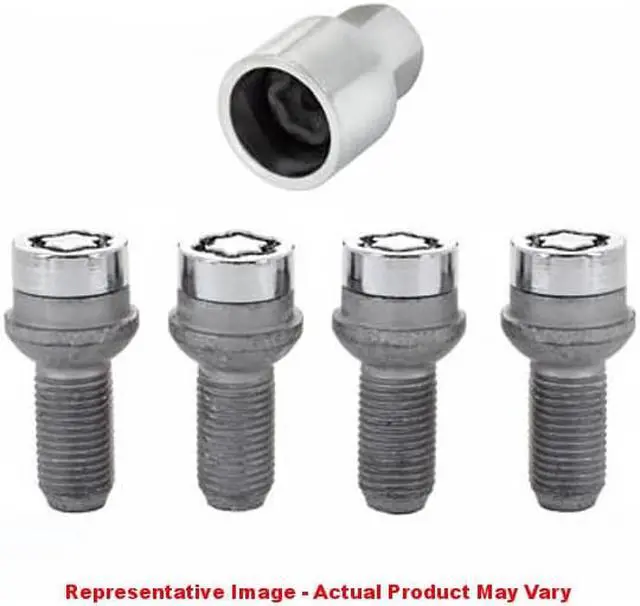 Alt view image 4 of 18 - McGard 28018 Chrome Bolt Style Radius Seat Lock Bolt Set (M14 x 1.5)