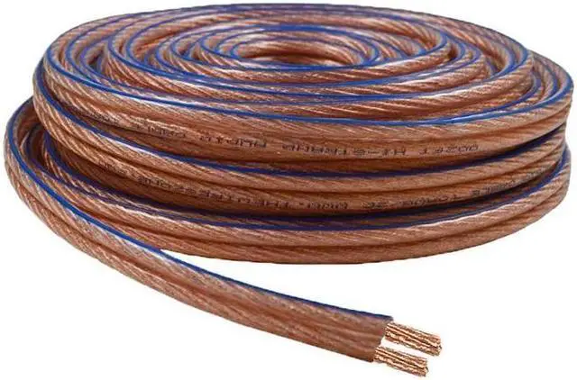 Alt view image 4 of 5 - Car Home Audio Speaker Wire Transparent Clear Cable 10AWG 100ft 10/2 Gauge
