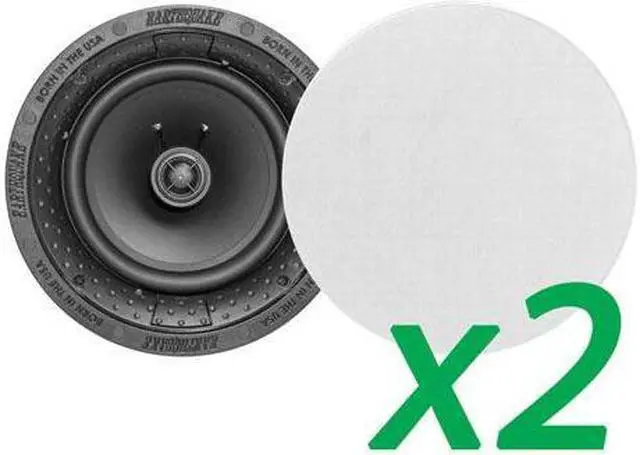 Alt view image 6 of 6 - Earthquake Sound 2-Pairs R800 8" In Ceiling Speakers w/ Magnetic Paintable Grill