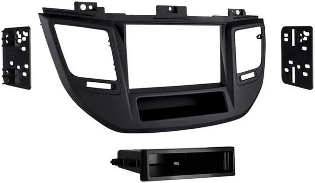 Alt view image 6 of 6 - Metra 99-7369B Black Single DIN Car Stereo Dash Kit for 2016-up Hyundai Tucson