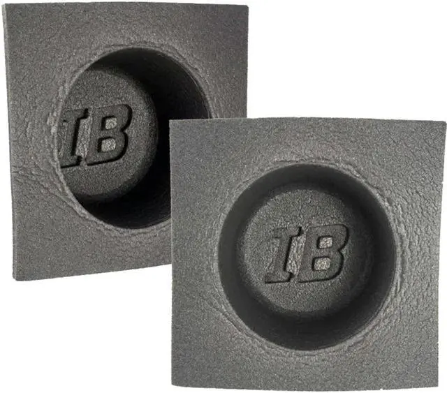 Alt view image 5 of 5 - Install Bay IBBAF52 5" Car Audio Acoustic Foam Shallow Speaker Round Baffle Pair