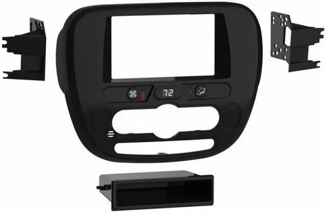 Alt view image 5 of 5 - Metra 99-7388HG Single or Double DIN Dash Kit for select 2014-2019 KIA Soul (w/ Factory Navigation)
