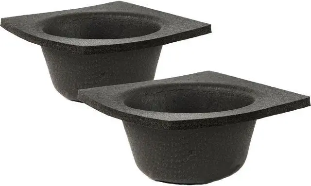 Alt view image 3 of 5 - Install Bay IBBAF52 5" Car Audio Acoustic Foam Shallow Speaker Round Baffle Pair