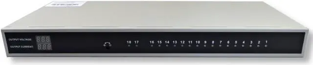 Alt view image 2 of 5 - 18 Channel AC 120V TO DC 12V 20 Amp Power Distribution Supply for CCTV Rack Mount