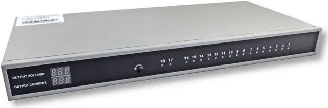 Main image of 18 Channel AC 120V TO DC 12V 20 Amp Power Distribution Supply for CCTV Rack Mount