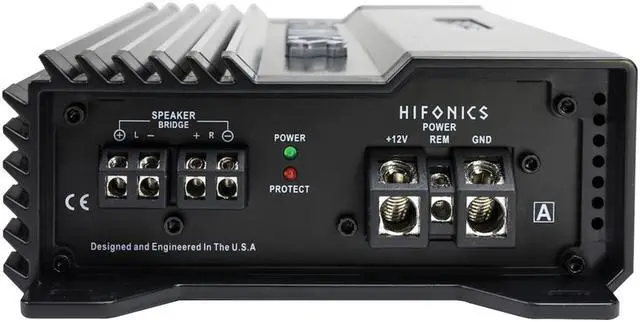 Alt view image 3 of 18 - Hifonics A1000.2D ALPHA Full Range Super D-Class 2 Channel Car Amplifier