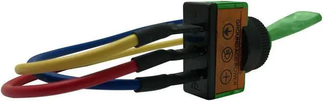 Alt view image 5 of 5 - The Install Bay IBITSG Universal Pre Wired Toggle Green Switch Package of 5