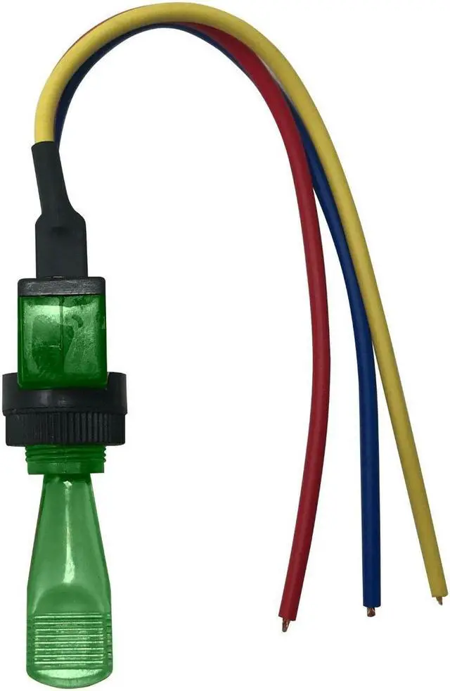 Alt view image 4 of 5 - The Install Bay IBITSG Universal Pre Wired Toggle Green Switch Package of 5